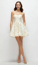 Load image into Gallery viewer, Dessy style 3173 in ivory/gold, NEW