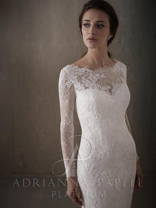 Adrianna Papell style 31014, Sample (sz 12) lt  ivory